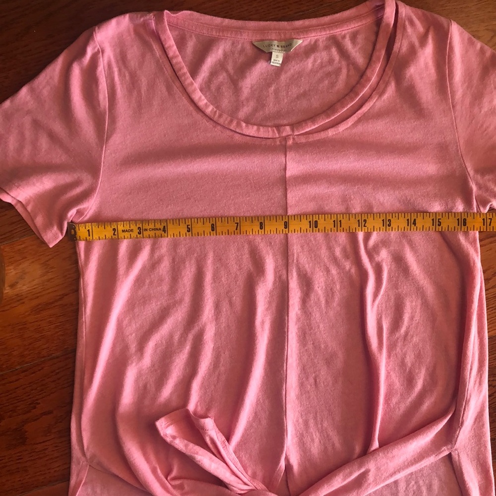 Lucky Brand Tie Front Tee - Picture 4 of 8